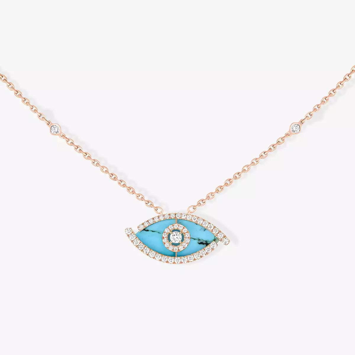 [AW]LUCKY EYE DIAMOND NECKLACE