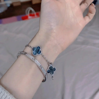 [AW]LUCKY CLOVER 5-MOTIF BRACELET - PIETERSITE COLLECTION